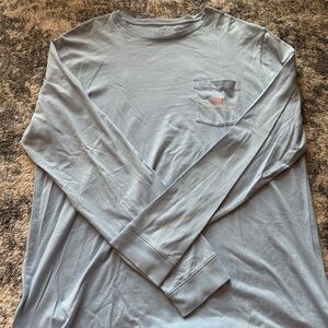 Vineyard Vines Men's Sky Blue Long Sleeve Tee